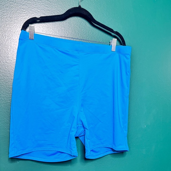 Skims Swim Set Turquoise Shorts and Keyhole Crop Top | Size 2X - Picture 5 of 7